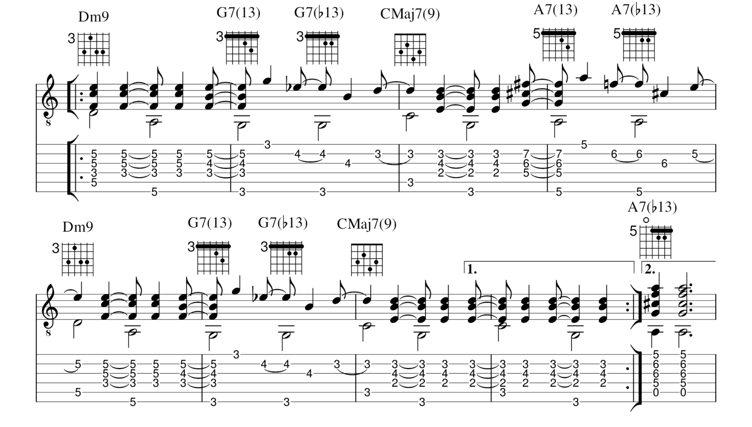 Bossa Nova Chords #2